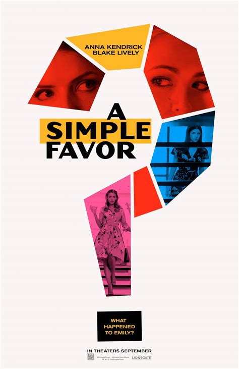 A Simple Favor (2018) Poster #1 - Trailer Addict