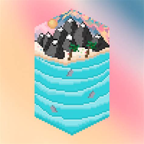 Mountain pixel Art on Behance