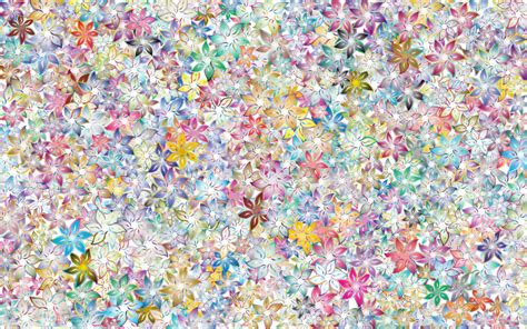 Floral Wallpaper Prismatic - Openclipart
