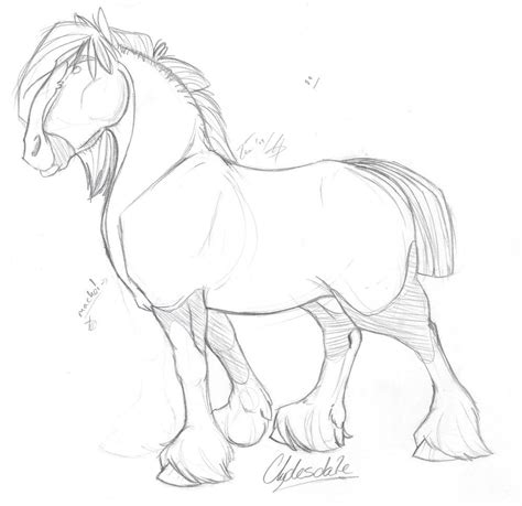 Clydesdale Horse Coloring Pages