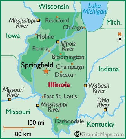 Springfield Illinois Map