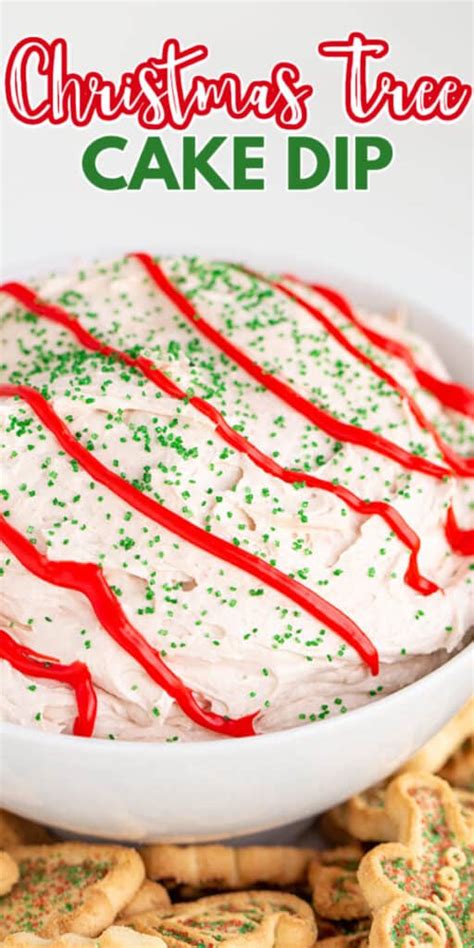 Little Debbie Christmas Tree Cake Dip - Cookie Dough and Oven Mitt