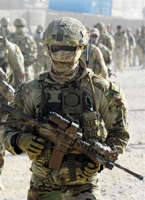 An Australian SASR operator prepares to depart MNB Tarin Kot to conduct operations in Uruzgan ...