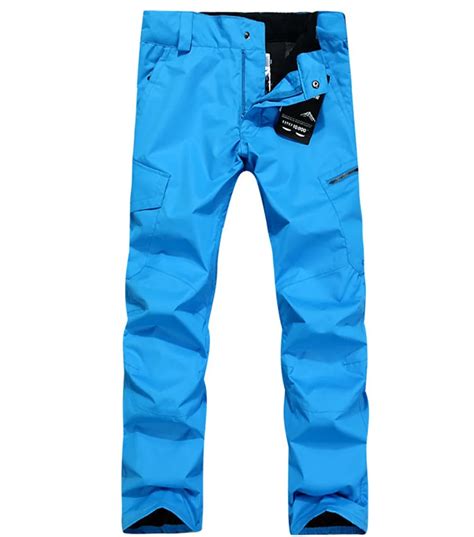 Gsou Snow outdoor windproof waterproof ski pants men sking trousers thick veneer double plate ...