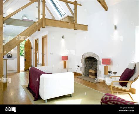 Renovated old school house interior Stock Photo - Alamy