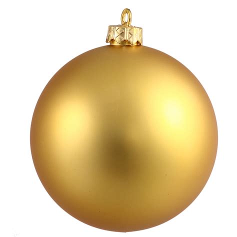 Vickerman 8" Gold Matte Christmas Ball Ornament