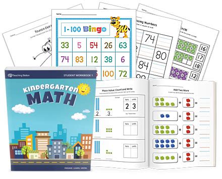 Printable Kindergarten Math Student Workbook Part 1 | MyTeachingStation.com