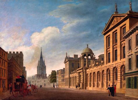 High Street, Oxford Painting by Thomas Malton The Younger - Fine Art America