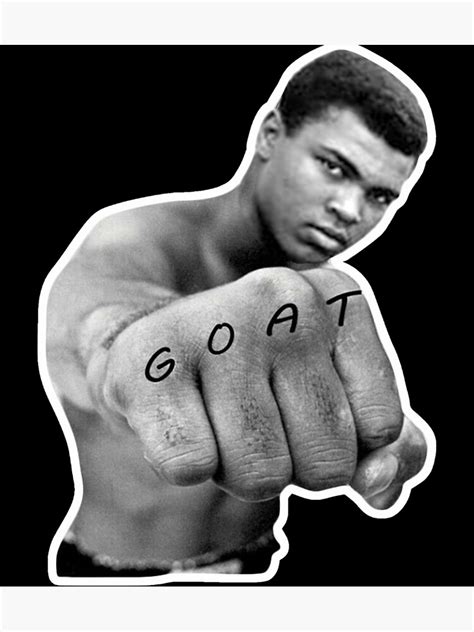 "Muhammad Ali The Goat Boxing Champion Essential T-Shirt" Poster for Sale by kathyhdpatty ...