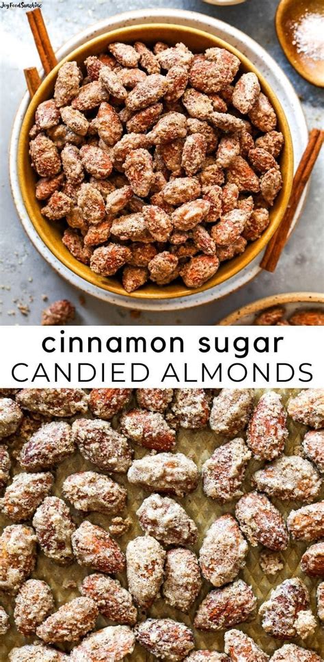 This Candied Almonds Recipe is easy to make with just 6 ingredients. These cinnamon roasted ...