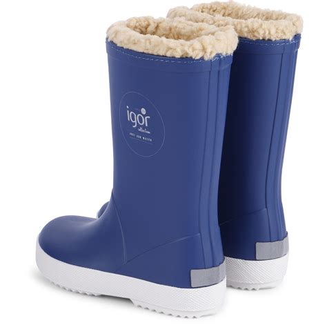 Igor Fleece Lined Rain Boots in Blue - BAMBINIFASHION.COM ...