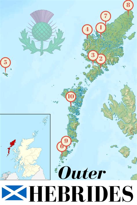 List and Map of most amazing things to do on Outer Hebrides including Isle of Lewis, Isle of ...