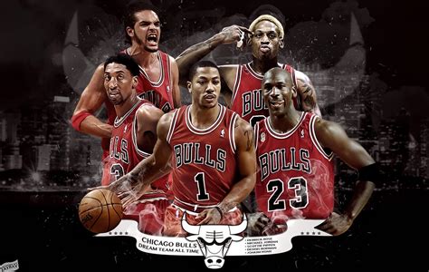 Chicago Bulls All Time Dream Team by JayRay by ArtworkByJayRay on ...