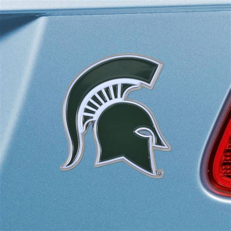 Michigan State University Green Color Emblem - Auto Accessories