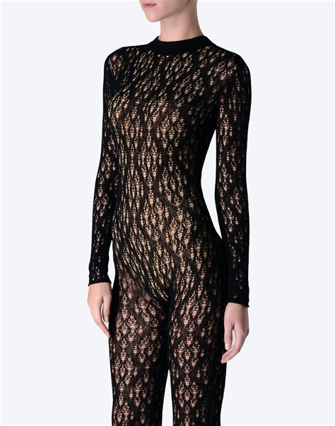 Maison Margiela Full Body Knitted Lace Bodysuit Women | Maison Margiela Store