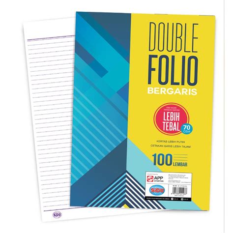 Kertas Double Folio Bergaris Sinar Dunia 100 Lembar 70 GSM | SIPLah