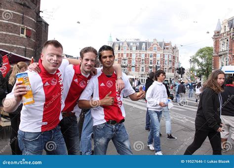 Ajax Amsterdam Football Fans Editorial Photo - Image of city ...