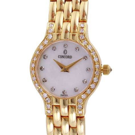 Concord Ladies 14KT Yellow Gold Diamond "Les Palais" Watch - #418