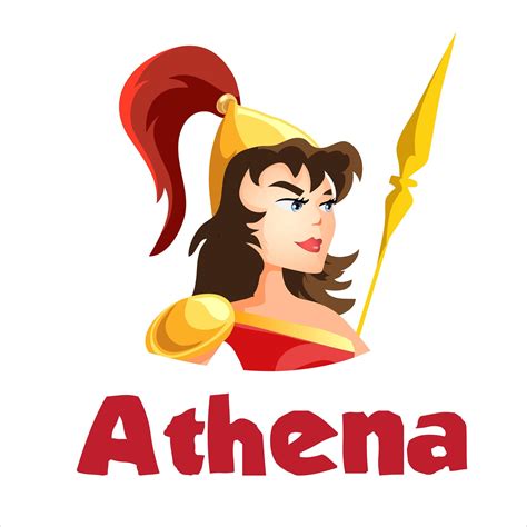 Ancient Greek Goddess Athena 1338761 Vector Art at Vecteezy