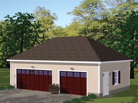 Hip Roof Garage Plans - Wood Or Laminate