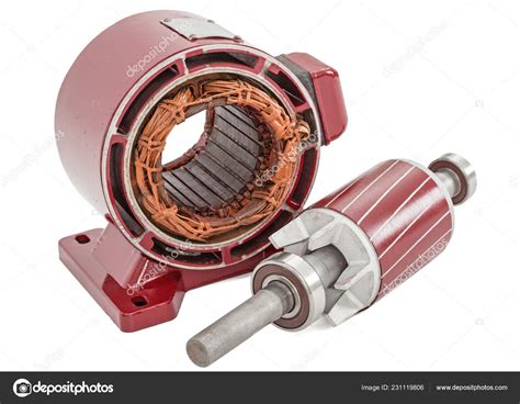 Rotor Stator Electric Motor Isolated White Background Stock Photo by ©kostyuchenko 231119806