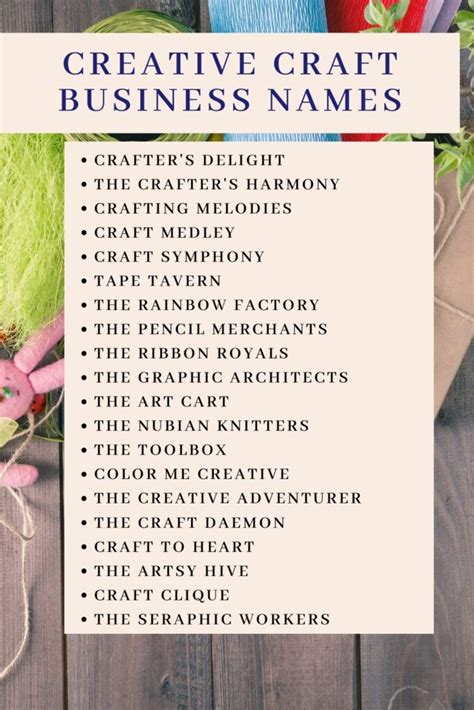 200+ Catchy & creative craft business names ideas (2022)