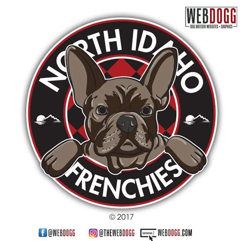 North Idaho Frenchies - French Bulldog Breeder - Logo Design / Vector ...