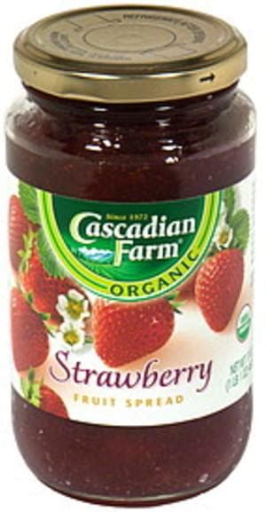 Cascadian Farm Strawberry Fruit Spread - 17 oz, Nutrition Information | Innit