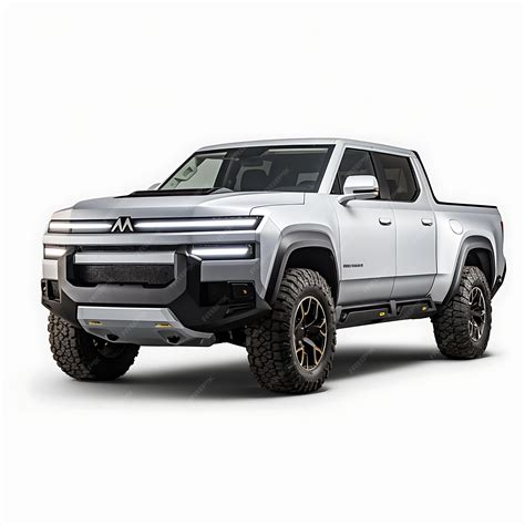 Premium AI Image | Isolated of Atlis Xt Electric Pickup Truck 2023 Model Crew Cab With Slid on ...