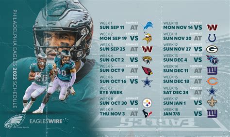 Printable Eagles Schedule 2022-2023 - 2023 Calendar Printable