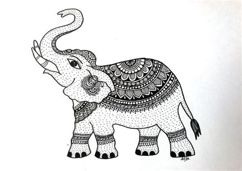 How to draw Mandala for Beginners | Elephant mandala art | elephant ...