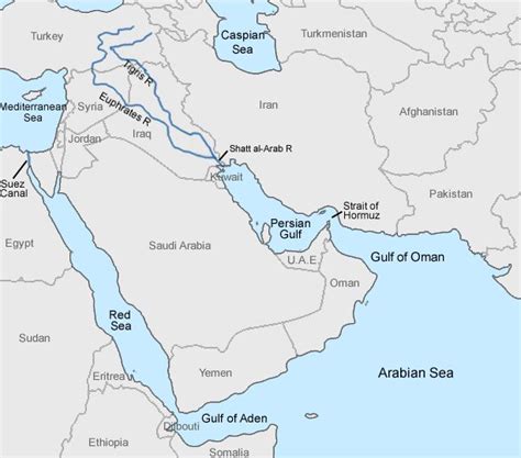 Test your geography knowledge: Middle East bodies of water geography ...