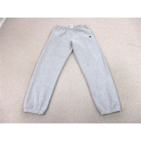 Champion Pants Adult Medium Gray Sweat Pants... - Depop