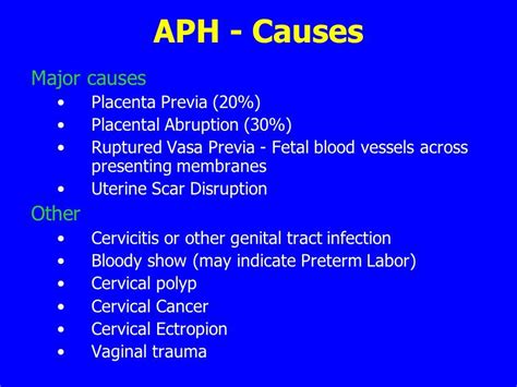 causes of aph - Google Search