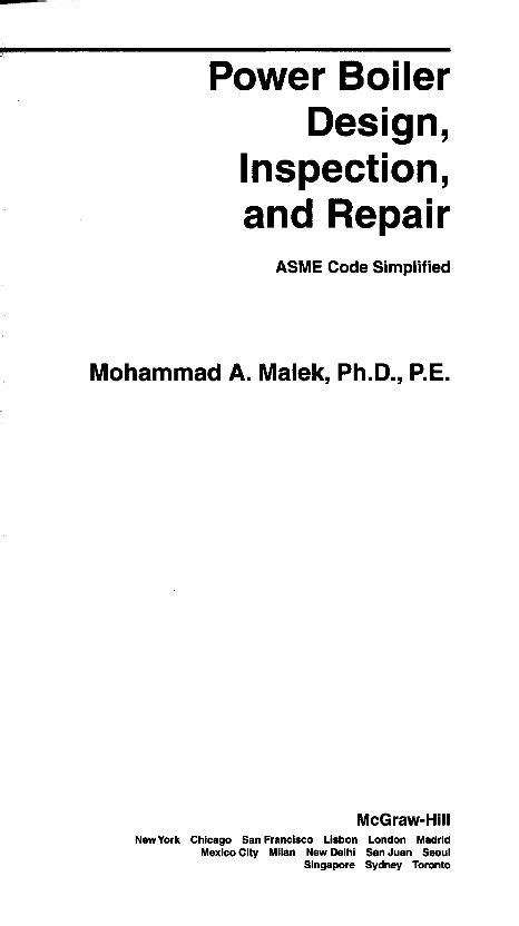 (PDF) Power Boiler Design, Inspection, and Repair · Power Boiler Design, Inspection, and Repair ...