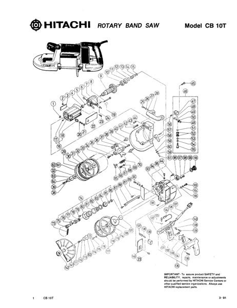 Band Saw Manual Hitachi CB10T - Bandsawmanuals