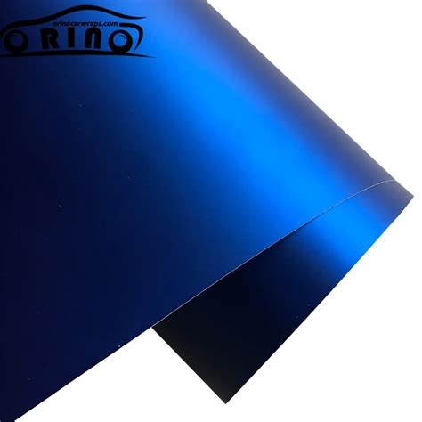 10/20/30/40/50X152CM Chrome Metallic Blue Vinyl Sticker Matte Chrome Blue Car Motorcycle Wrap ...