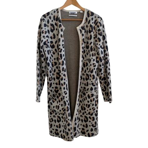 David Jones Large Merino Wool Leopard-Print Jacket(s)