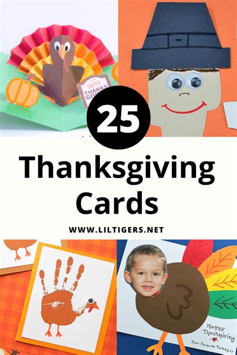 30 Best Homemade DIY Thanksgiving Card Ideas - Lil Tigers