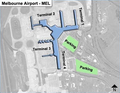 Melbourne MEL Airport Terminal Map