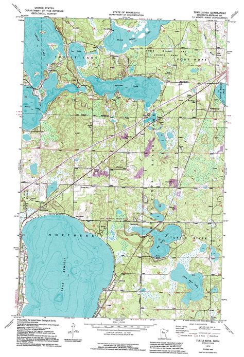 Turtle River topographic map, MN - USGS Topo Quad 47094e7