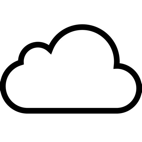 Cloud Outline Svg Png Icon Free Download 77794 Onlinewebfontscom Images