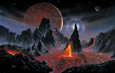 Alien Landscape #1 Photograph by David A. Hardy/science Photo Library ...