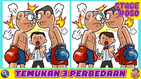 🤔 TEMUKAN 3 PERBEDAAN 🧐 Cari & Temukan Perbedaan dalam Ilustrasi Gambar Kartun - 050 - YouTube