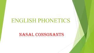 English Phonetics Nasal Consonants | Doovi