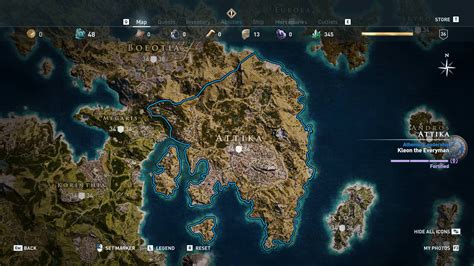 Assassin's Creed Odyssey Map (All regions discovered) : r/assassinscreed