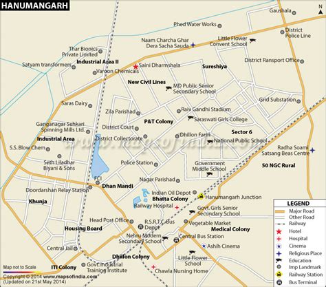 Hanumangarh Map With Villages - Carlye Albertina