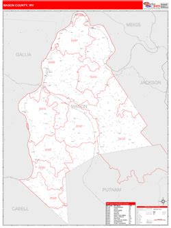 Mason County, WV Map Book (Red Line Style)