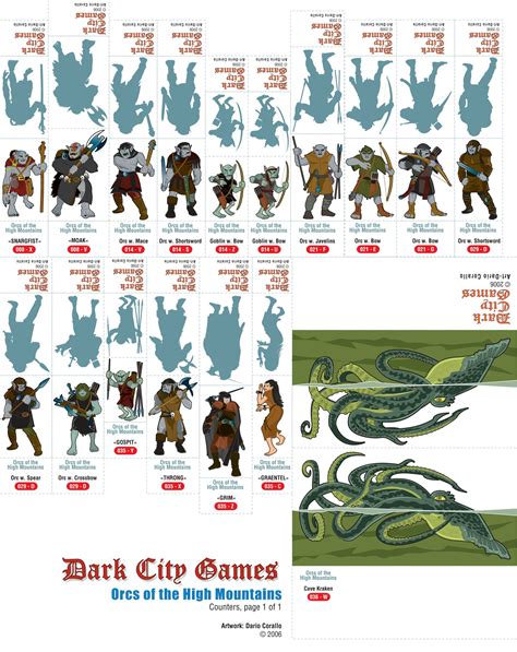 Dungeons And Dragons Printable Miniatures