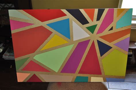 E3 Creations: Colorful Geometric Wall Art DIY